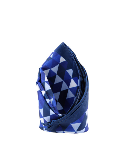 

Tossido Blue Printed Pocket Square