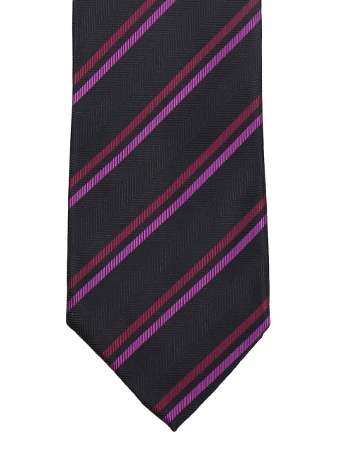 

Alvaro Castagnino Coffee Brown Striped Tie