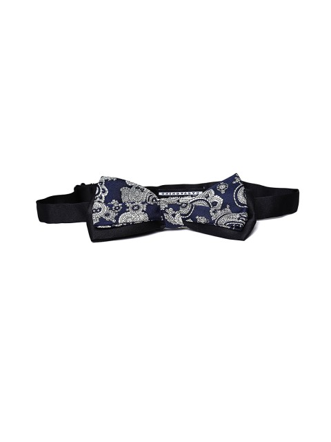 

Alvaro Castagnino Navy & Mint Green Printed Bow Tie, Navy blue