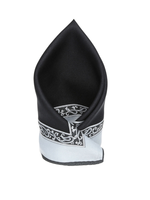 

Alvaro Castagnino Men Black Pocket Square