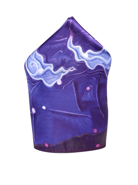 

Alvaro Castagnino Men Purple & Magenta Printed Pocket Square