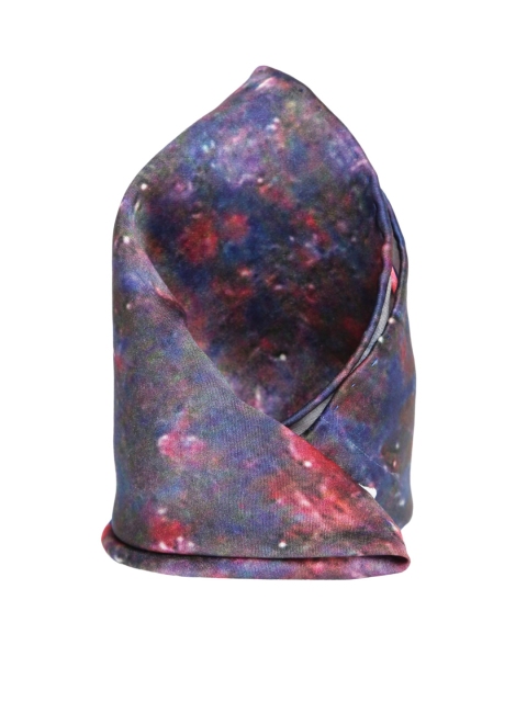 

Alvaro Castagnino Men Blue Printed Silk Pocket Square