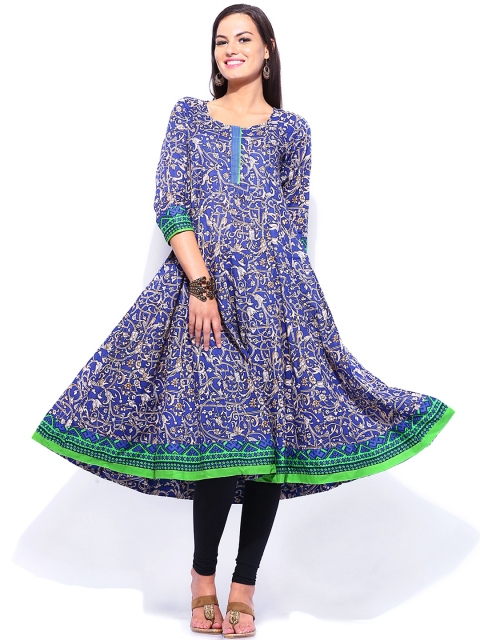 

Vishudh Blue Printed Anarkali Kurta
