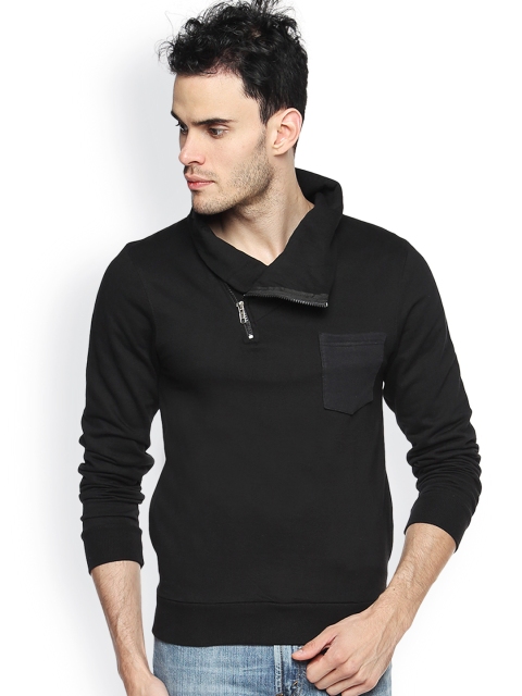 

Campus Sutra Black Sweatshirt