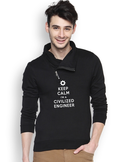 

Campus Sutra Black Sweatshirt