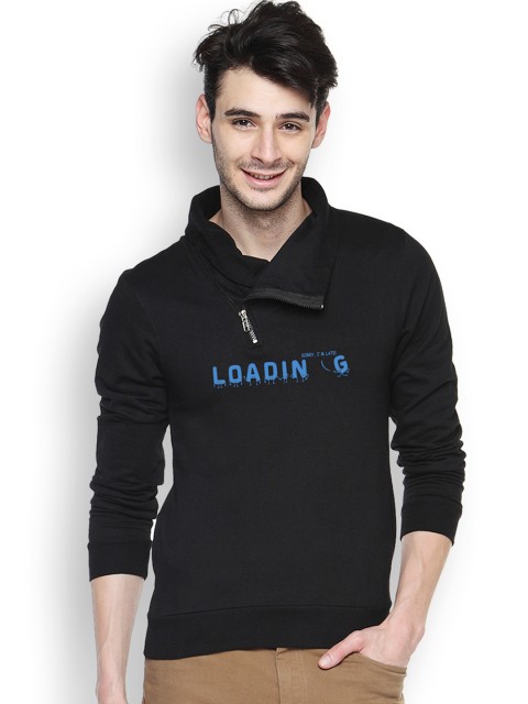 

Campus Sutra Black Sweatshirt