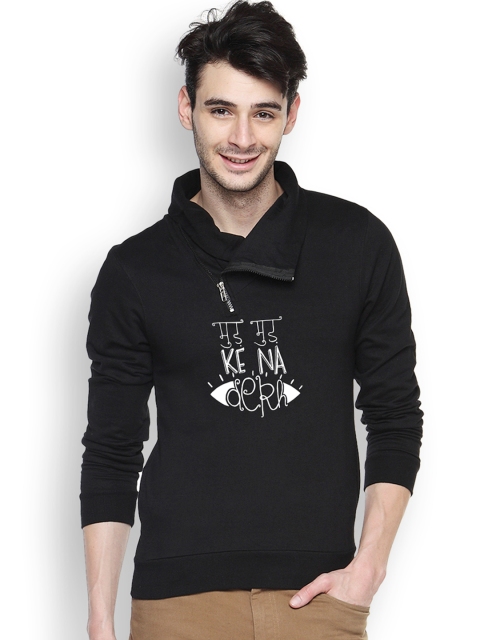 

Campus Sutra Black Sweatshirt