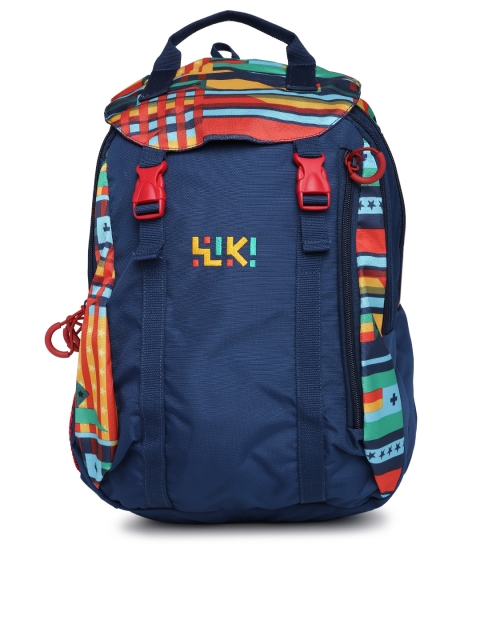 

Wiki by Wildcraft Unisex Navy Printed Backpack, Navy blue