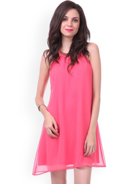 

SASSAFRAS Pink A-Line Dress