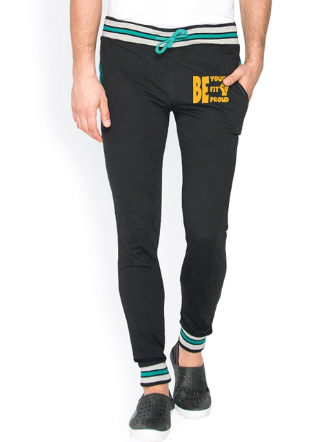 

Campus Sutra Black Track Pants