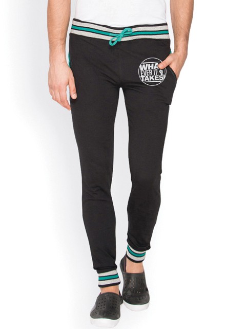 

Campus Sutra Black Track Pants
