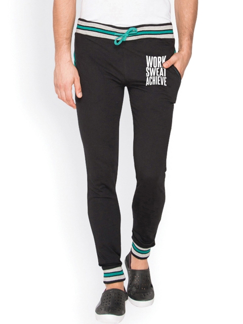 

Campus Sutra Black Track Pants