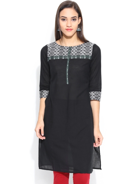 

Aurelia Black Kurta
