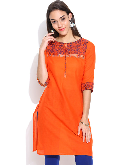 

Aurelia Orange Kurta