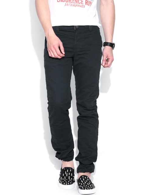 

Jack & Jones Black Mike Comfort Fit Casual Trousers