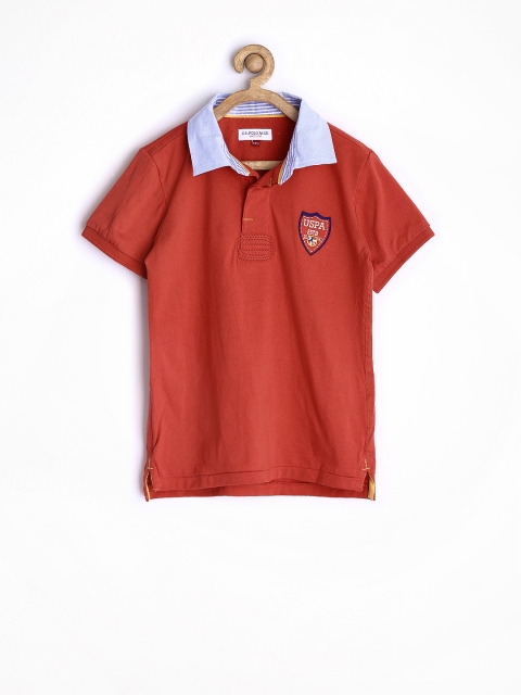 

U.S. Polo Assn. Kids Boys Red Polo T-shirt
