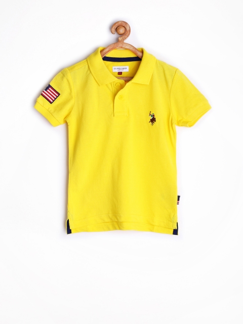 

U.S. Polo Assn. Kids Boys Yellow Polo T-shirt