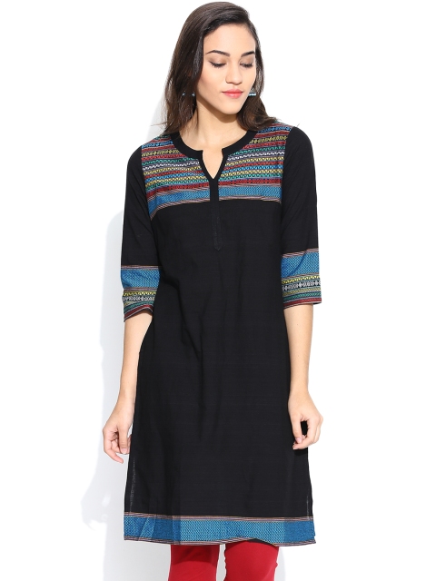 

Aurelia Black Kurta