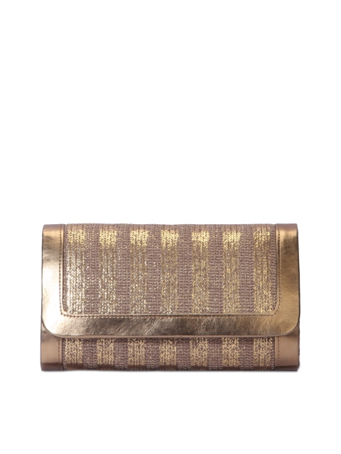 

Tarusa Gold-Toned Textured Clutch