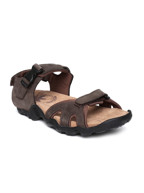 

Woodland Men Brown Leather Sports Sandals