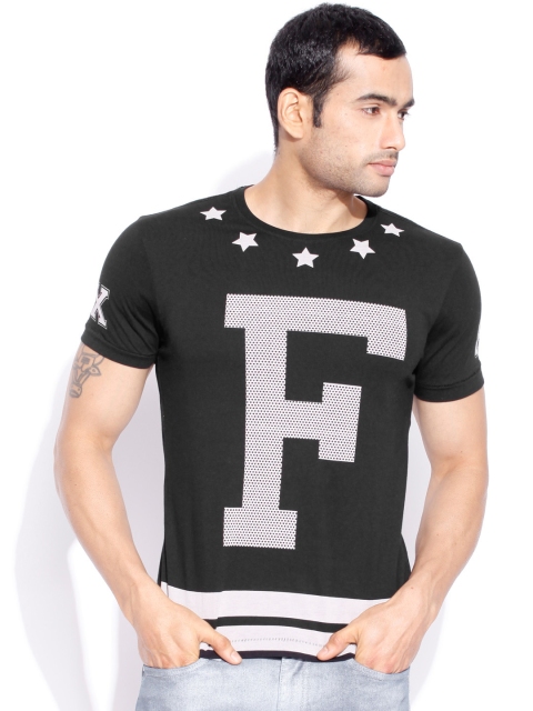 

Flying Machine Black Printed T-Shirt
