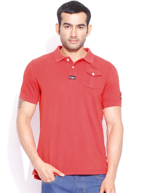 

Flying Machine Red Polo T-shirt