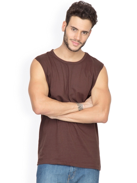 

Hypernation Brown Sleeveless T-shirt
