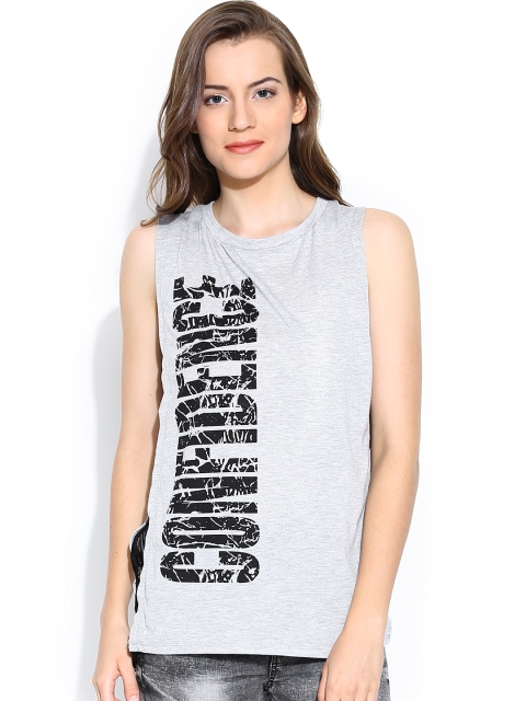 

Vero Moda Grey Melange Printed Top