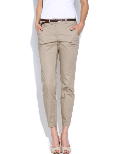

Vero Moda Beige Formal Trousers