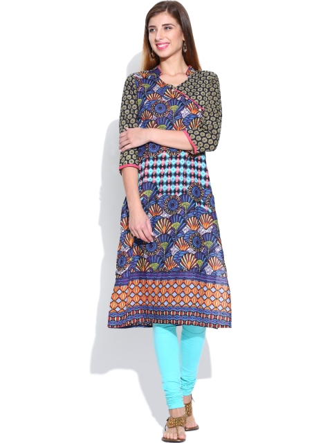

Rain & Rainbow Multicoloured Printed Kurta, Multi