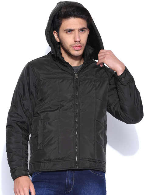 

LOCOMOTIVE Black Padded Hooded Jacket