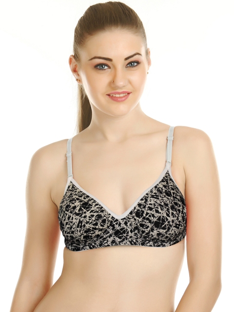 

Tweens Black Printed Full-Coverage T-shirt Bra TW1363PR_NM