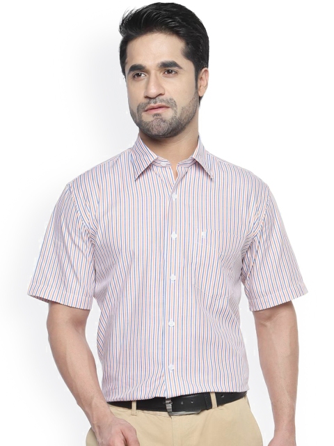 

Balista Blue & Orange Striped Classic Fit Formal Shirt