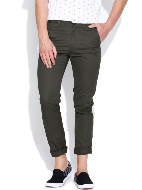 

Arrow Sport Olive Green Chrysler Fit Casual Trousers
