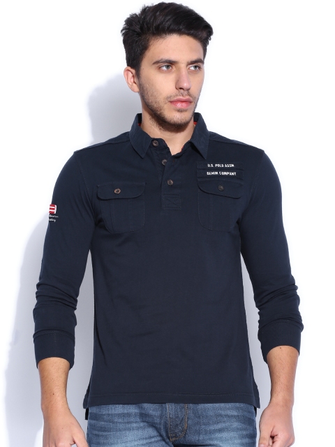 

U.S. Polo Assn. Denim Co. Navy Polo Pure Cotton T-shirt, Navy blue