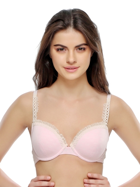 

Clovia Pink Full-Coverage Bra BR0277P22