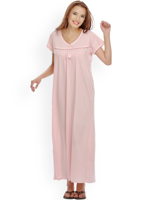 

Clovie Pink Printed Nightgown NS0397P22O