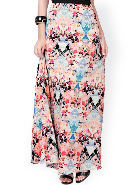 

Eavan Multicoloured Printed Maxi Skirt, Multi