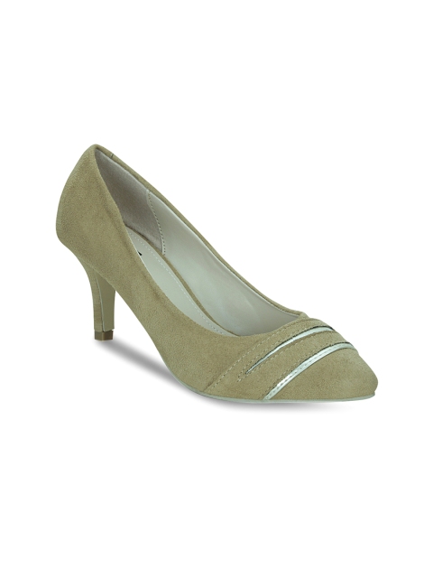 

Get Glamr Women Taupe Suede Pumps