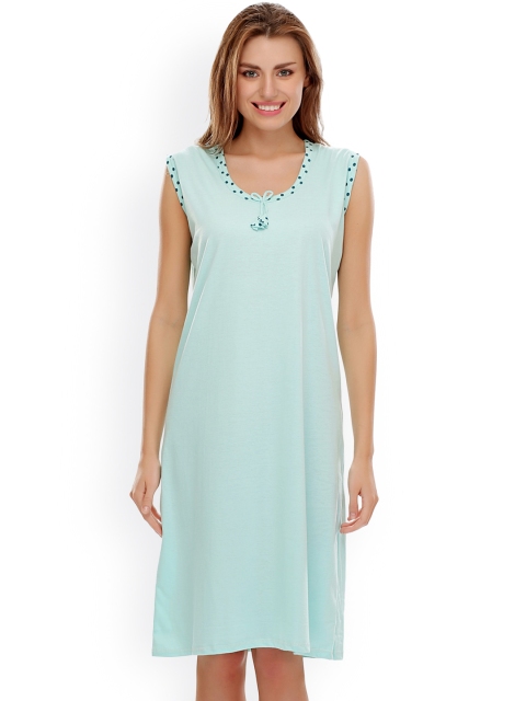 

Clovia Blue Nightdress NS0394P03O