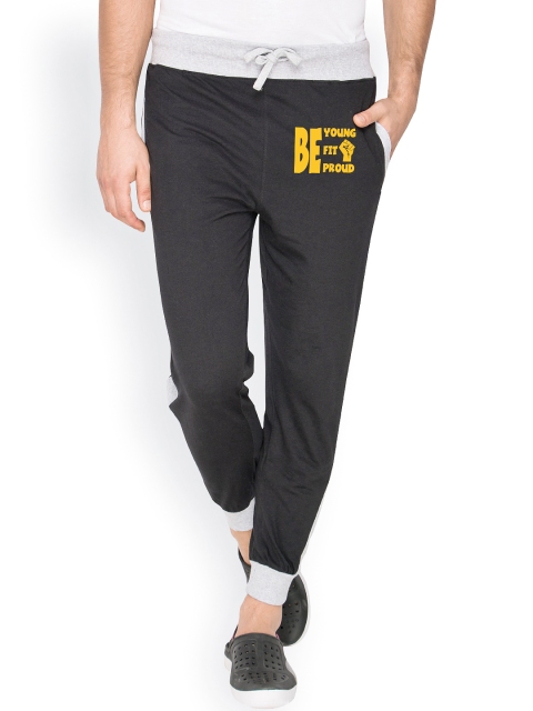 

Campus Sutra Black Track Pants