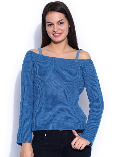 

Akiva Blue Drop Shoulder Top