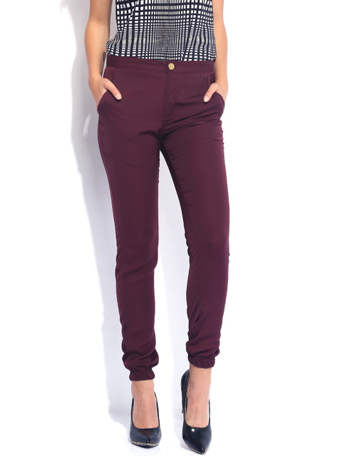 

Tokyo Talkies Burgundy Trousers
