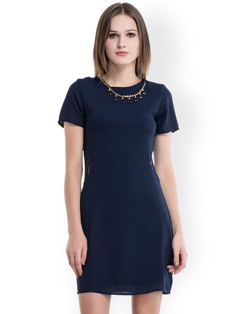 

Kazo Navy Sheath Dress, Navy blue
