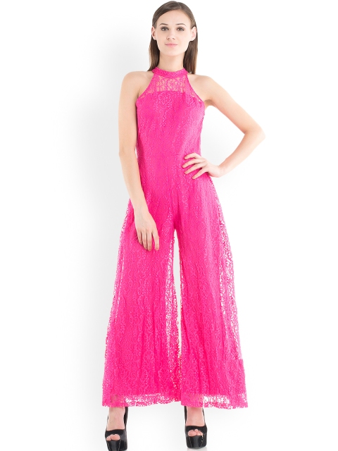 

Kazo Pink Lace Jumpsuit