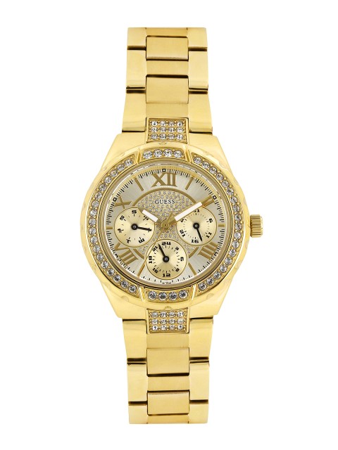 

GUESS Women Gold-Toned Dial Watch W0111L2
