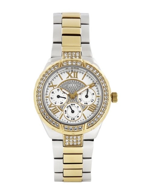 

GUESS Women White Dial Watch W0111L5