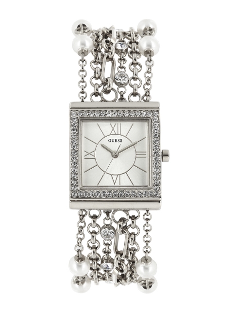 

GUESS Women White Dial Watch W0140L1