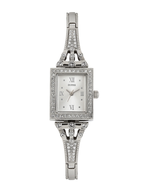 

GUESS Women Silver-Toned Dial Watch W0430L1