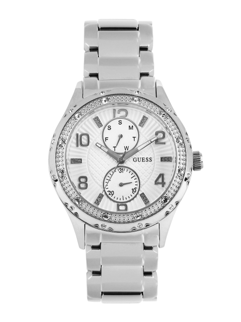 

GUESS Women White Dial Watch W0442L1